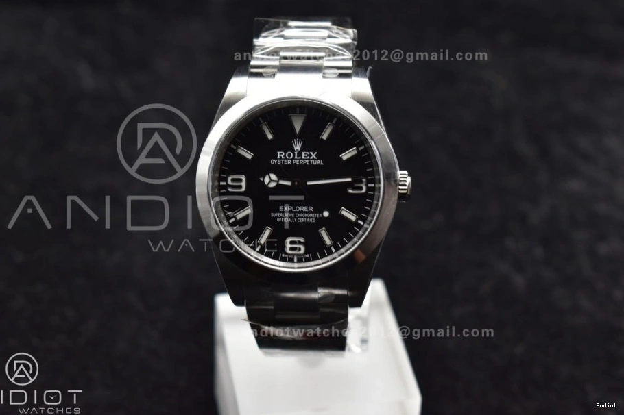 I Best Edition on Clean SS Dial VR3132 Black Bracelet 39mm 214270 Explorer 1:1 1130